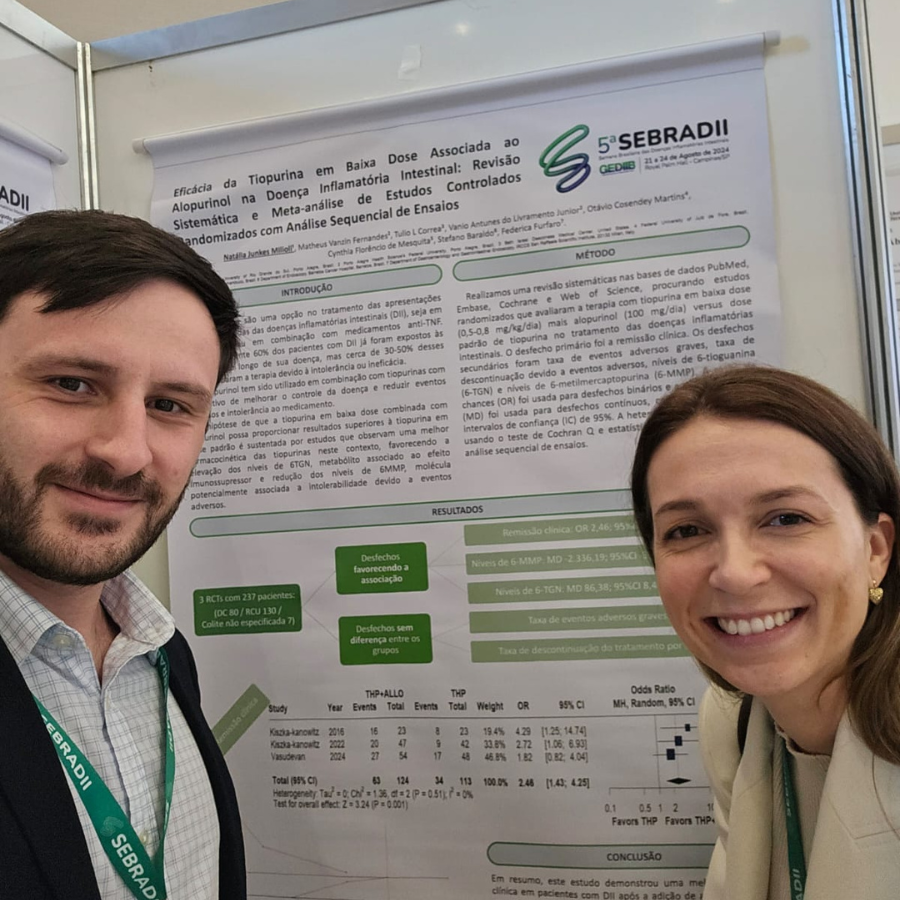 Apresentação de trabalho na 5ª SEBRADII 2024
(Congresso Brasileiro de Doença Inflamatória Intestinal)